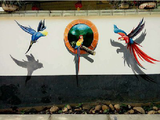 汝阳视觉错位-3D墙绘设计