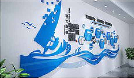 汝阳海浪主题文化墙如何设计？