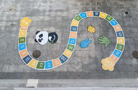 汝阳地面游戏彩绘