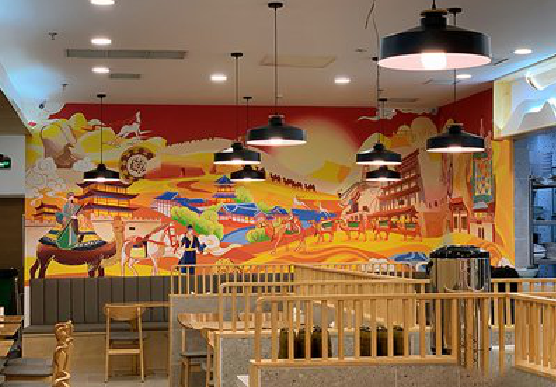 汝阳商业空间彩绘介绍。