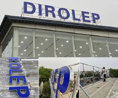 汝阳楼顶发光字安装的注意事项。